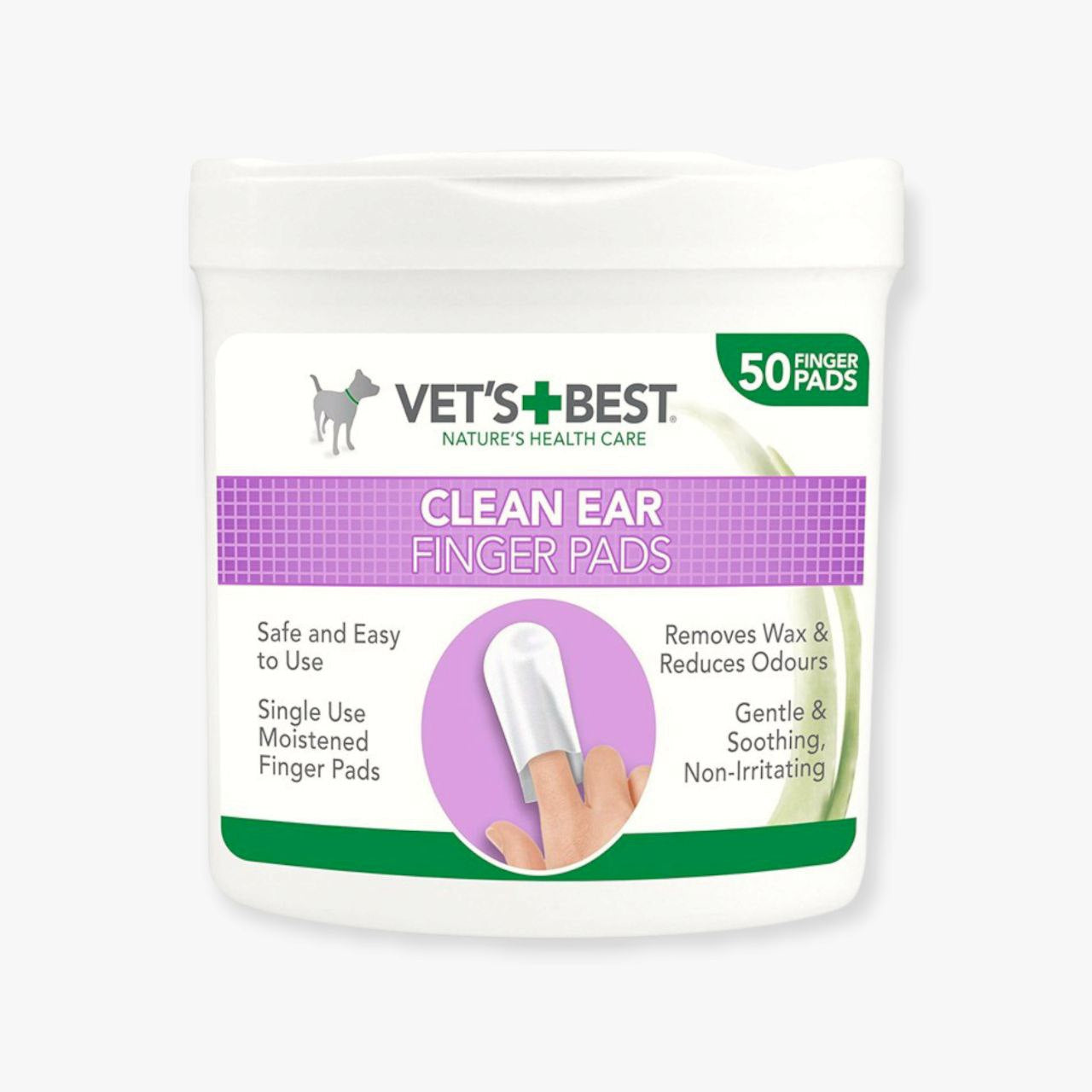 فيتس بيست مناديل معقمة للقطط والكلاب لتنظيف الأذن 50 حبة - PetPark | بيت بارك