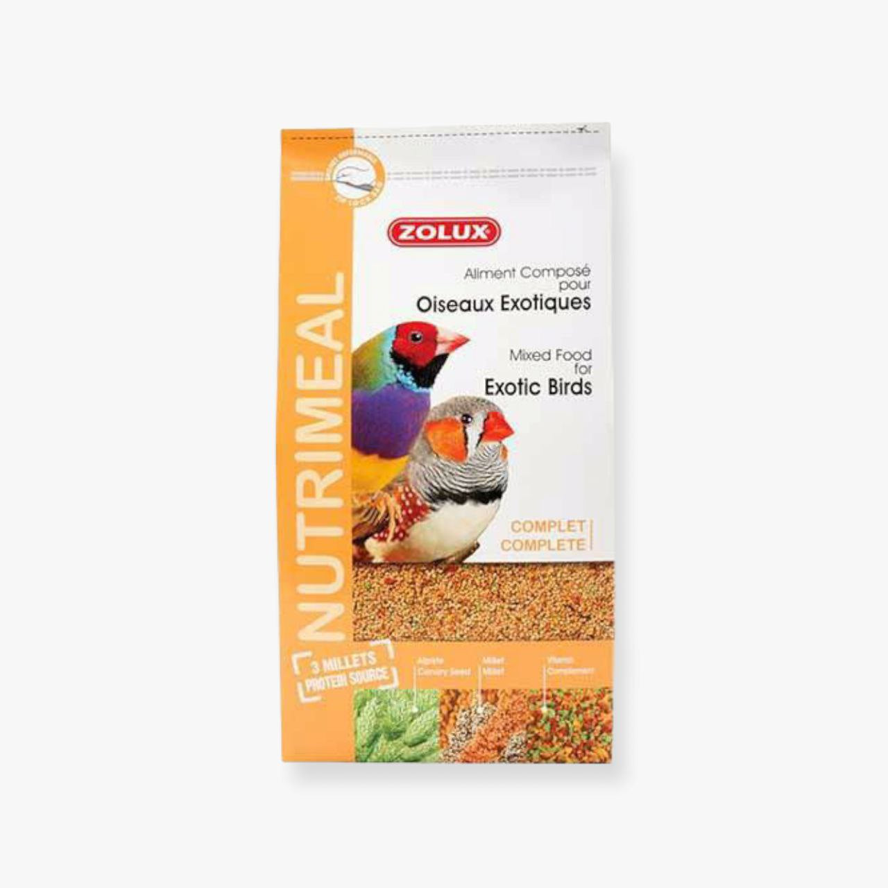 زولكس طعام كامل لطيور الزيبرا 2.5 كغ - PetPark | بيت بارك