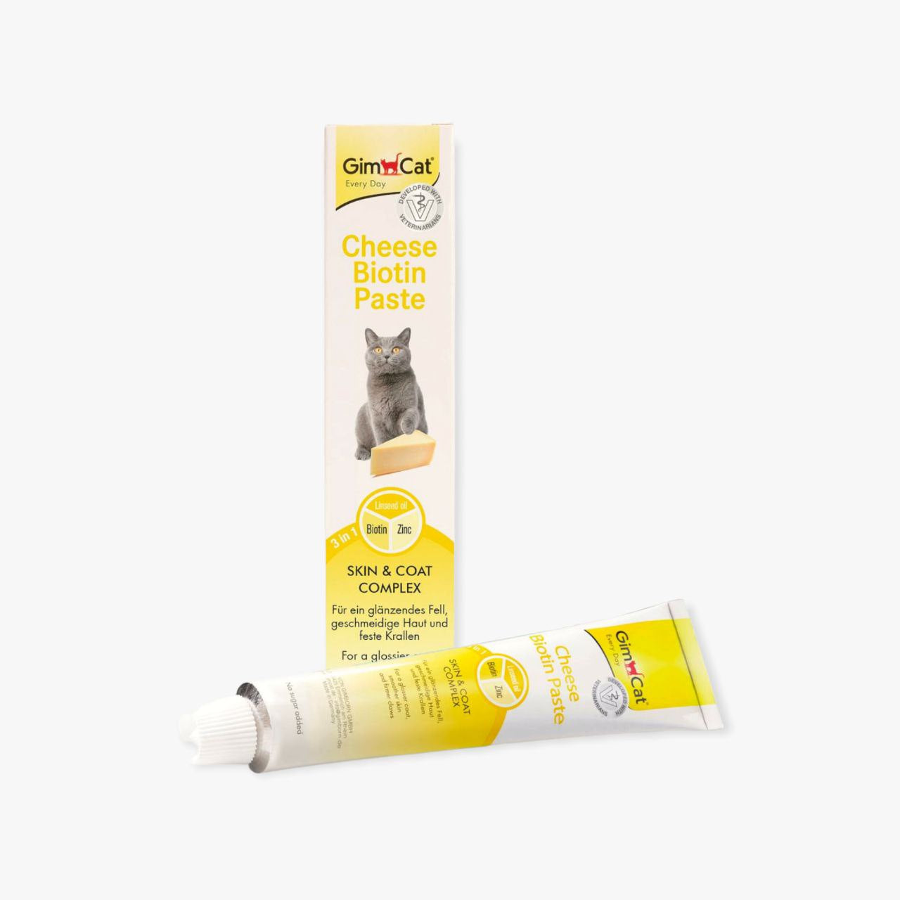 جيم كات عصار فيتامين مع البيوتين لتحسين جودة الشعر والجلد 200 جرام بالجبن - PetPark | بيت بارك