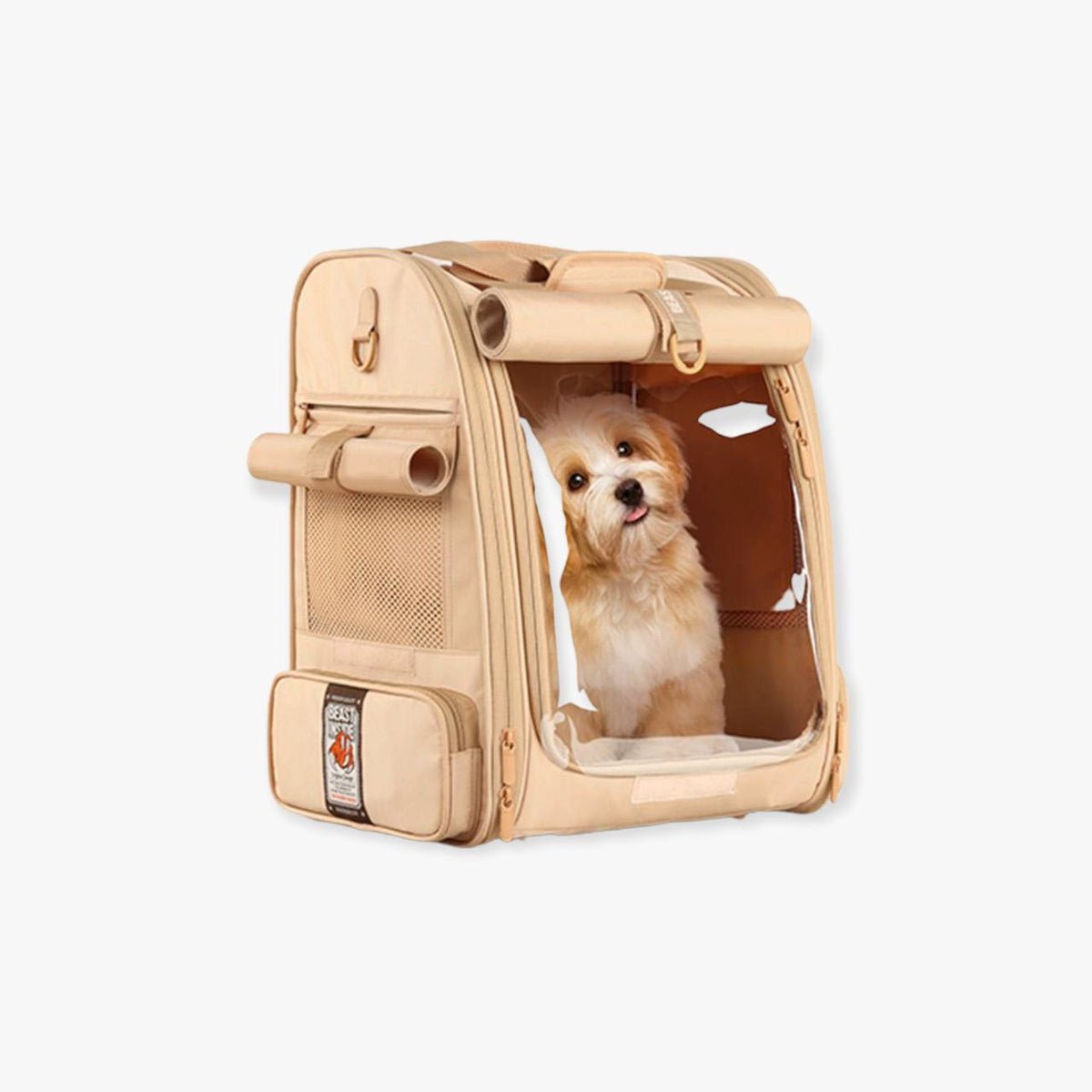 بيست انسايد حقيبة للقطط والكلاب الصغيرة لون اصفر - PetPark | بيت بارك