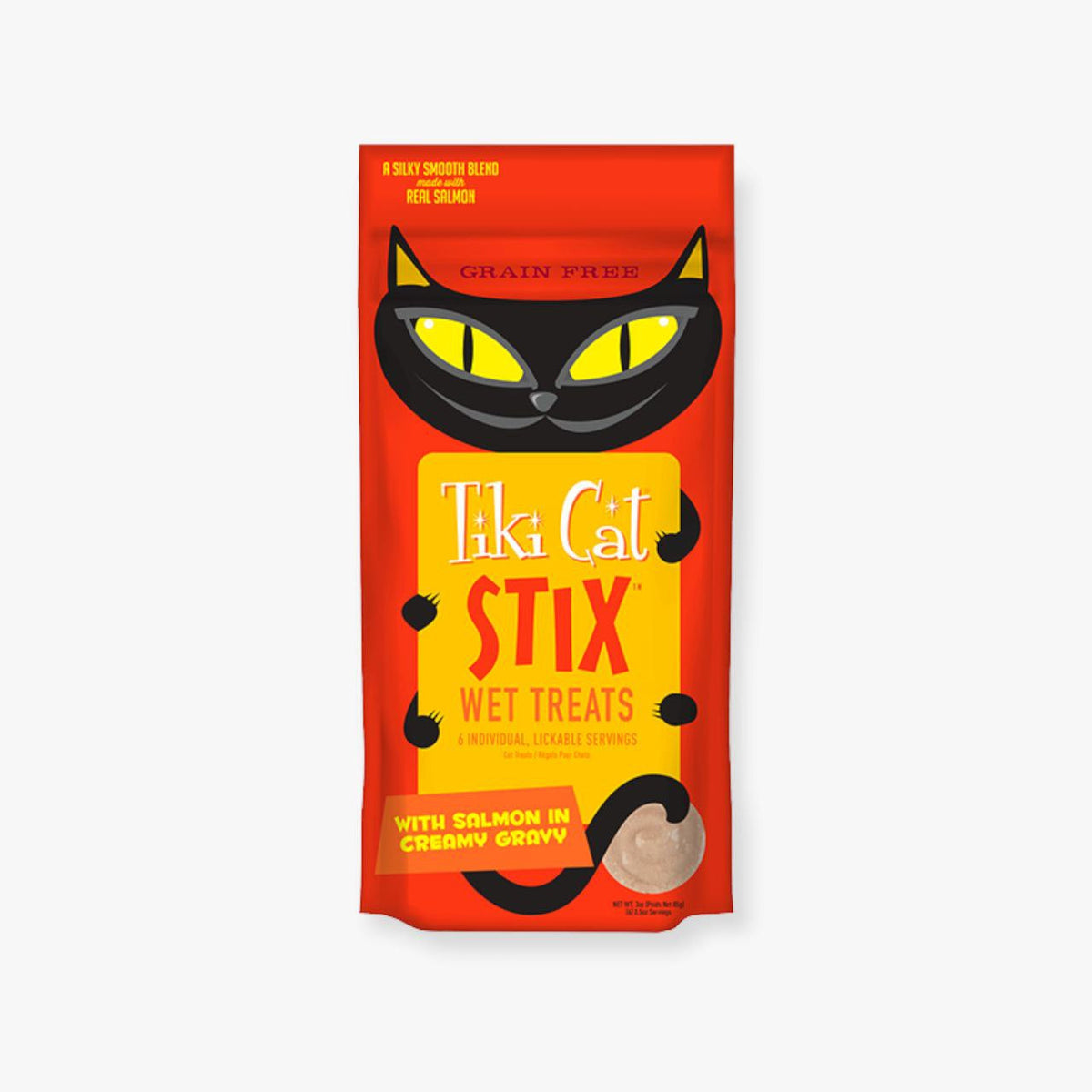 تيكي كات ستيكس مكافآت رطبة للقطط بالسالمون والمرق 85 غ - PetPark | بيت بارك