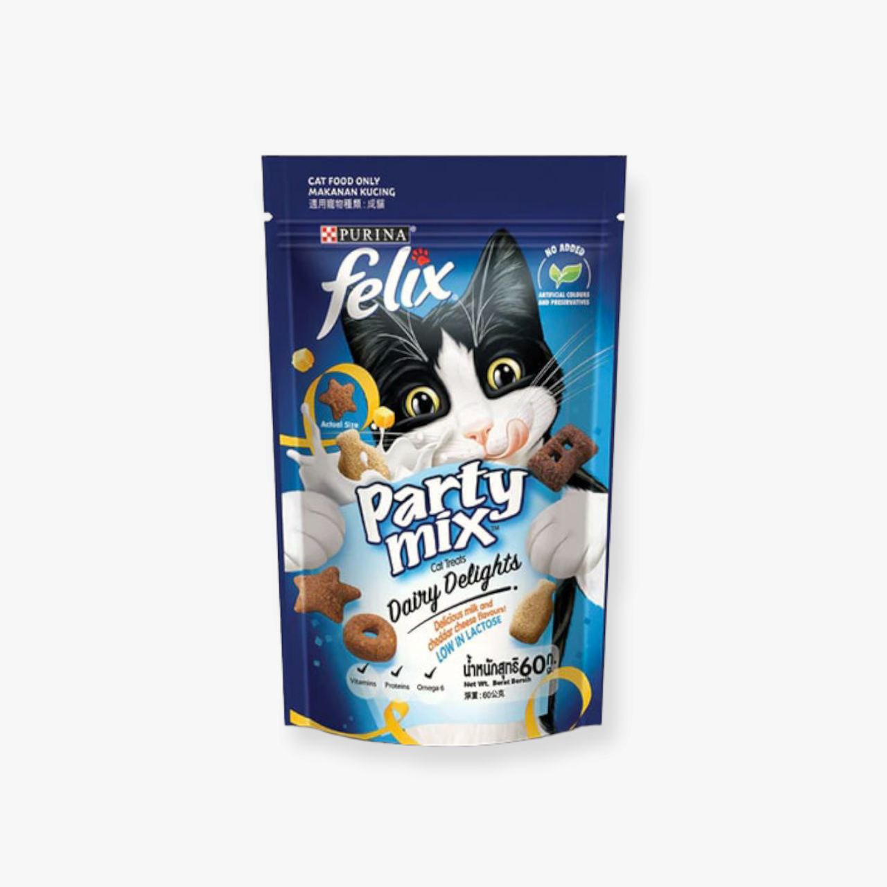 فيليكس ميكس مكافات للقطط بطعم الحليب والجبن الشيدر 60 غ - PetPark | بيت بارك