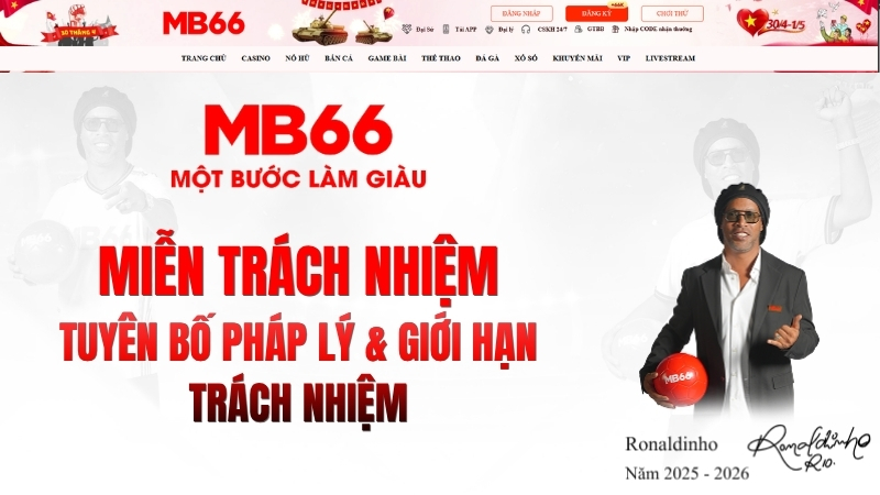 Miễn Trách Nhiệm MB66 – Chính Sách & Quy Định Pháp Lý 2026